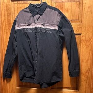 Harley-Davidson Black and Gray Shirt Jacket